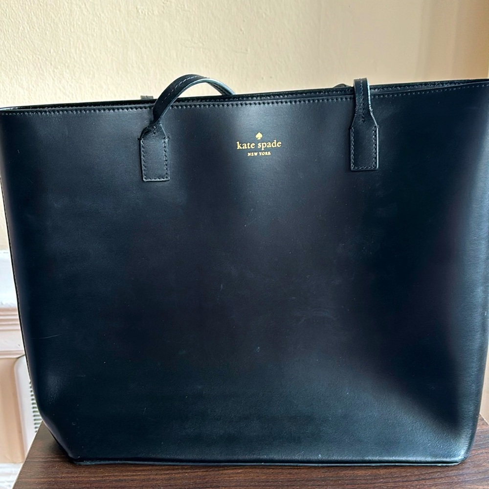 Kate Spade Black Leather Tote